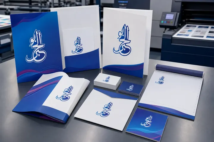 نماذج مطبوعات ورقية وتجارية من خدمات أبو الخير