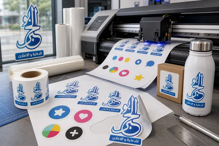 صورة توضيحية لخدمة استيكرات وPrint & Cut